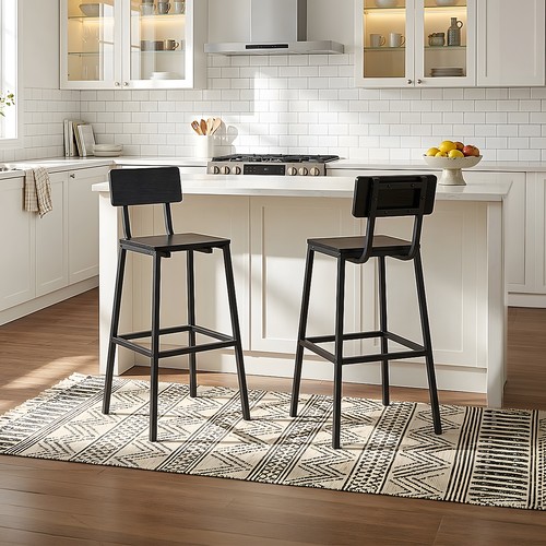 Black bar stools - black,