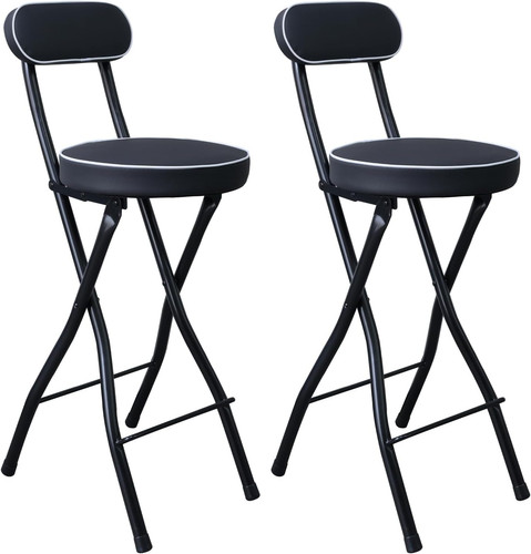 Folding bar stools with back - bar,